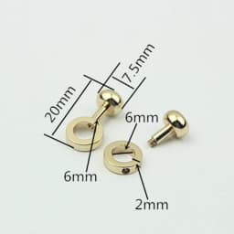 2pcs Metal Bag Modification Buckle Mini Zipper Buckle for DIY Handbag Repair Kit Replace Chain Buckle Bag Modified Accessories