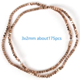 Color Retention Rose Gold Plated Hematite Beads Natural Rondelle Beads For Jewelry Making DIY Charms Bracelet Accessories 15''