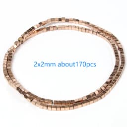 Color Retention Rose Gold Plated Hematite Beads Natural Rondelle Beads For Jewelry Making DIY Charms Bracelet Accessories 15''