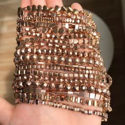 Color Retention Rose Gold Plated Hematite Beads Natural Rondelle Beads For Jewelry Making DIY Charms Bracelet Accessories 15''