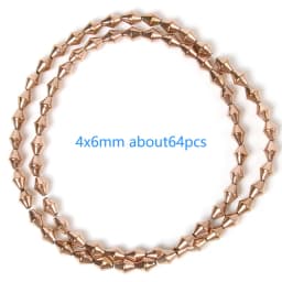 Color Retention Rose Gold Plated Hematite Beads Natural Rondelle Beads For Jewelry Making DIY Charms Bracelet Accessories 15''