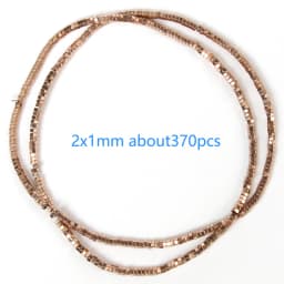 Color Retention Rose Gold Plated Hematite Beads Natural Rondelle Beads For Jewelry Making DIY Charms Bracelet Accessories 15''