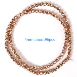 Color Retention Rose Gold Plated Hematite Beads Natural Rondelle Beads For Jewelry Making DIY Charms Bracelet Accessories 15''