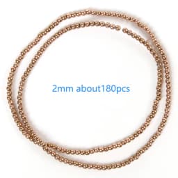 Color Retention Rose Gold Plated Hematite Beads Natural Rondelle Beads For Jewelry Making DIY Charms Bracelet Accessories 15''