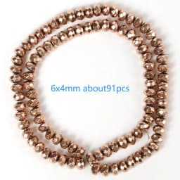 Color Retention Rose Gold Plated Hematite Beads Natural Rondelle Beads For Jewelry Making DIY Charms Bracelet Accessories 15''