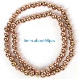 Color Retention Rose Gold Plated Hematite Beads Natural Rondelle Beads For Jewelry Making DIY Charms Bracelet Accessories 15''