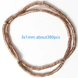 Color Retention Rose Gold Plated Hematite Beads Natural Rondelle Beads For Jewelry Making DIY Charms Bracelet Accessories 15''