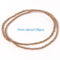 Color Retention Rose Gold Plated Hematite Beads Natural Rondelle Beads For Jewelry Making DIY Charms Bracelet Accessories 15''