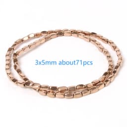 Color Retention Rose Gold Plated Hematite Beads Natural Rondelle Beads For Jewelry Making DIY Charms Bracelet Accessories 15''