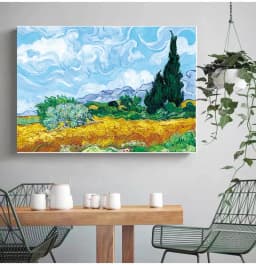 Print Poster Picture Wall House Decoration Murals Van Gogh Oil Painting Works Sunflower Apricot Abstract A4 A3 A2 Canvas Art