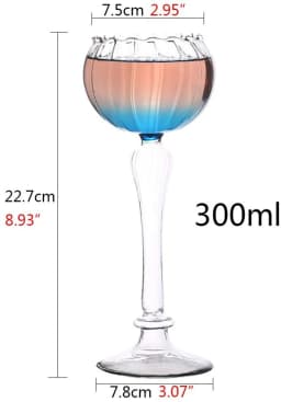 Creative Cocktail Glass - Porcupine Fish/Swan/Rose/Octopus/Bird Design Cocktail Glass, Novelty Drink Cup for KTV Bar Night Party