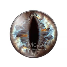 10pcs/lot 10mm/12mm/14mm/16mm/18mm/20mm/25mm Animal Cat Dragon Eyes Handmade Photo Round Glass Cabochons Jewelry Accessories