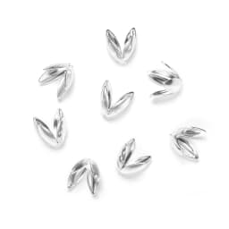 100pcs/lot 6mm Four Leaves Bulk Metal Gold Plated Flower Loose Sparer Apart End Bead Caps For Jewelry Making Finding Accessories