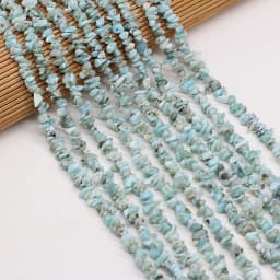 40cm Natural Blue Turquoises Stone Irregular Chips Gravel Loose Beads for Women Bracelet Jewelry Accessories Size 3x5-4x6mm