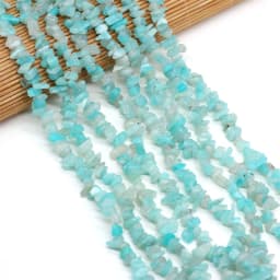 40cm Natural Blue Turquoises Stone Irregular Chips Gravel Loose Beads for Women Bracelet Jewelry Accessories Size 3x5-4x6mm