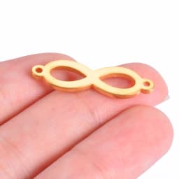 10pcs/lot Love Infinity Symbol DIY Connector Charm Stainless Steel Jewery Making for Necklace Bracelet