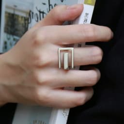 Minimalist 925 Sterling Silver Width Rings For Women Trendy Creative France Gold Plated Elegant Bride Jewelry Gifts