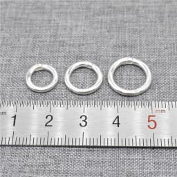 2 Pieces of 925 Sterling Silver Lock Jump Ring 6mm 8mm 10mm 12mm 14mm Open to Closed Clasp