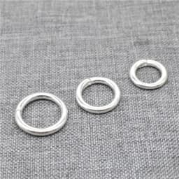 2 Pieces of 925 Sterling Silver Lock Jump Ring 6mm 8mm 10mm 12mm 14mm Open to Closed Clasp