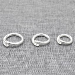 2 Pieces of 925 Sterling Silver Lock Jump Ring 6mm 8mm 10mm 12mm 14mm Open to Closed Clasp