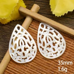 Real Shell Charm Mother of Pearl Tree Flower of Life Water Drop Hamsa Fatima Hand Triskele Pendant Necklace DIY Jewelry Making