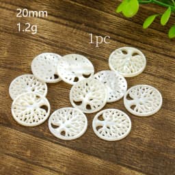 Real Shell Charm Mother of Pearl Tree Flower of Life Water Drop Hamsa Fatima Hand Triskele Pendant Necklace DIY Jewelry Making