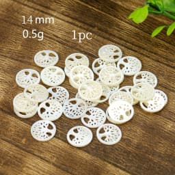 Real Shell Charm Mother of Pearl Tree Flower of Life Water Drop Hamsa Fatima Hand Triskele Pendant Necklace DIY Jewelry Making