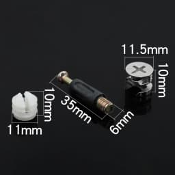 20pcs Thickening 3 In1 Furniture Connecting Hardware Set Cam Screw Eccentric Wheel Nut Cam Lock Nut for Wardrobe Splicing Cabine