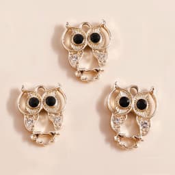 Leslie 10pcs 16*22mm Gold Silver Color Mum Son Crystal Cat Moon Charms for Necklaces Earrings Jewelry Making Accessories