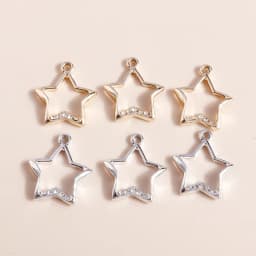 Leslie 10pcs 16*22mm Gold Silver Color Mum Son Crystal Cat Moon Charms for Necklaces Earrings Jewelry Making Accessories