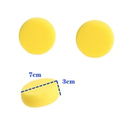5 Pieces/set Round Sponge Soft Water-absorbent Pottery Sculpture Modeling Moisturizing Sponge Coloring Clean Pottery Tools