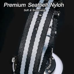 HEMSUT Watch Band Nylon One Piece Replace Seatbelt Wrist Straps For Man Or Women 18mm 20mm 22mm 24mm