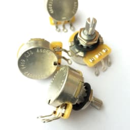 1Pcs CTS A500K B500K Guitar Series 500K Metal Knurled Shaft Audio Potentiometers For Electric Guitar Bass 450S Pot