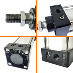 SC 32 40 50 63 Bore Pneumatic Air Cylinder Piston 50 75 100 150 200 300 400 500 600 800 1000mm Stroke Double Acting Cylinders
