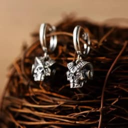 Fashion Personality Gothic Dark Night Bat Zircon Earrings Men and Women Punk Rock Hip Hop Jewelry