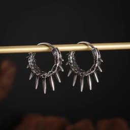 Fashion Personality Gothic Dark Night Bat Zircon Earrings Men and Women Punk Rock Hip Hop Jewelry