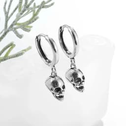 Fashion Personality Gothic Dark Night Bat Zircon Earrings Men and Women Punk Rock Hip Hop Jewelry