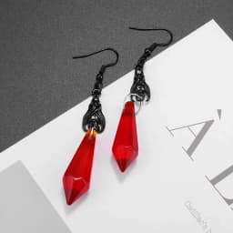 Fashion Personality Gothic Dark Night Bat Zircon Earrings Men and Women Punk Rock Hip Hop Jewelry