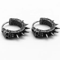 Fashion Personality Gothic Dark Night Bat Zircon Earrings Men and Women Punk Rock Hip Hop Jewelry
