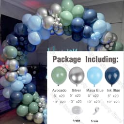 162Pcs Avocado Green Balloons Garland Arch Creamy White Retro Olive Green Balloon for Wedding Birthday Party Background Decor