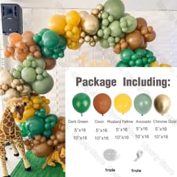 162Pcs Avocado Green Balloons Garland Arch Creamy White Retro Olive Green Balloon for Wedding Birthday Party Background Decor
