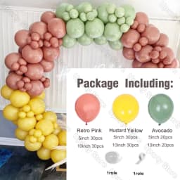 162Pcs Avocado Green Balloons Garland Arch Creamy White Retro Olive Green Balloon for Wedding Birthday Party Background Decor