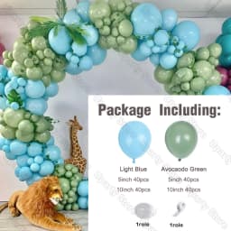 162Pcs Avocado Green Balloons Garland Arch Creamy White Retro Olive Green Balloon for Wedding Birthday Party Background Decor