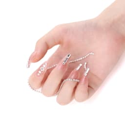 6 Grid Rectangle Rhinestones Crystal Flatback Mirror Glitter Diamond Gems DIY Garment Nail Art Rhinestones Decorations Supplies