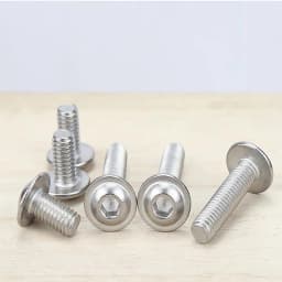 1/50ps M2 M2.5 M3 to M12 304 Stainless Steel ISO7380.2 Hex Hexagon Socket Round Button Flange Head With Washer Collar Screw Bolt