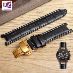 Senior COW LEATHER Watch Strap for GC Watches Band 22*13mm 20*11mm Notched Watchband Genuine Leather Blue Wristwatches Belt