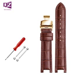 Senior COW LEATHER Watch Strap for GC Watches Band 22*13mm 20*11mm Notched Watchband Genuine Leather Blue Wristwatches Belt