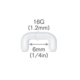 Clear Flexible Forwards Helix Tragus Daith Rook Retainer Cartilage Earring Lip Rings Labret Monroe Plastic Piercing Retainers