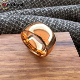 MenBand Classic 10mm Men Tungsten Rings Wedding Band Fashion Jewellery Dome High Polishing Comfort Fit 7-15