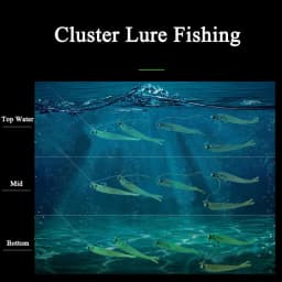 AS Cluster Soft Lure Fishing Bait T Tail Wobbler Pesca Jig Head Metal Fish Sea Bass Leurre Tackle Swim Cast Bait